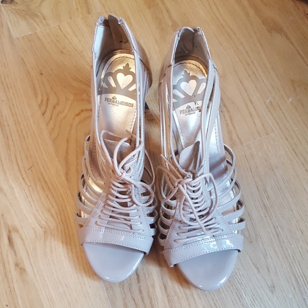 Fergalicious 'Marla' Patent High Heeled Sandals